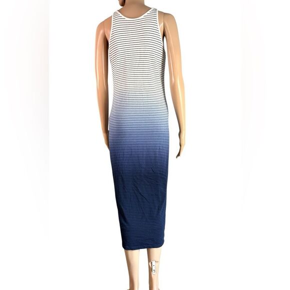 Athleta Blue Ombrie Striped Maxi Dress - Picture 2 of 5